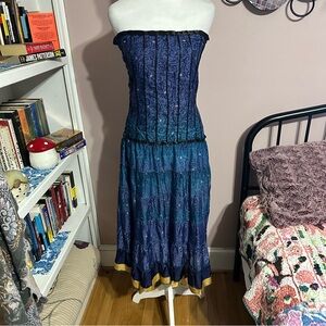 Junglee Billiee Smocked Boho Dress – One Size (Fits XS–L)